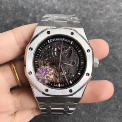 Audemars Piguet-Royal Oak 15407 41mm SS/SS Skeleton Dial JF A3132