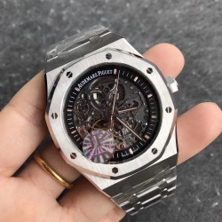 Audemars Piguet-Royal Oak 15407 41mm SS/SS Skeleton Dial JF A3132