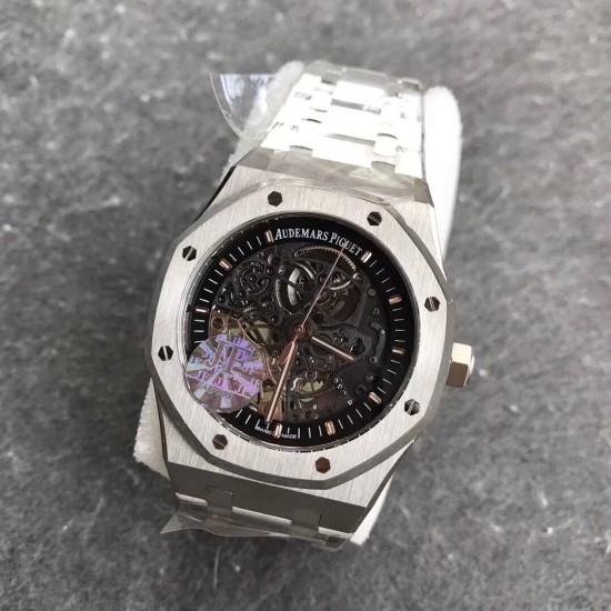 Audemars Piguet-Royal Oak 15407 41mm SS/SS Skeleton Dial JF A3132