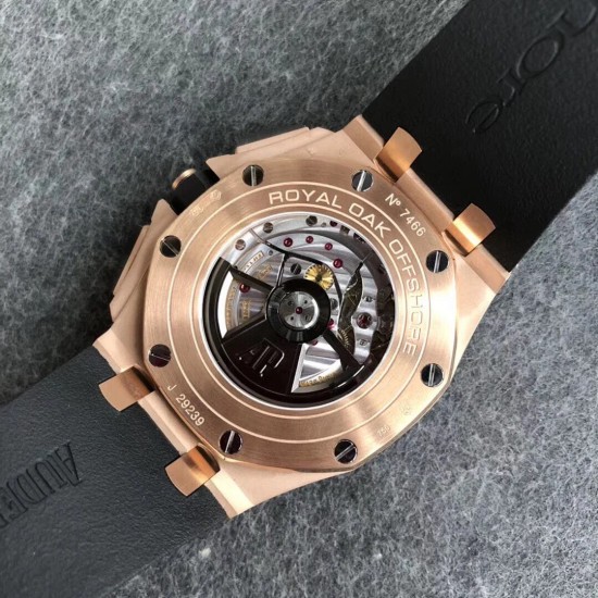 Audemars Piguet-Royal Oak Offshore 26401RO 44mm RG/RU Black Dial JF A7750