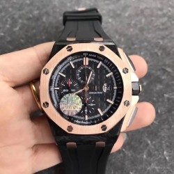 Audemars Piguet-Royal Oak Offshore 26401RO 44mm RG/RU Black Dial JF A7750