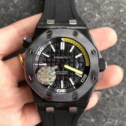 Audemars Piguet-Royal Oak Diver 15706 FC/RU Black JF Ult 1:1 MY9015 Mod
