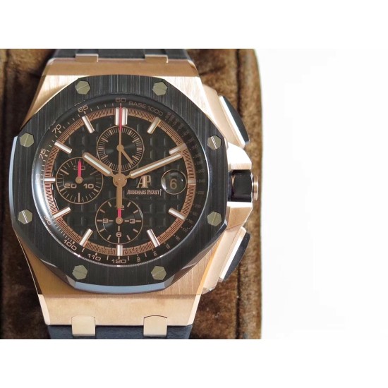 Audemars Piguet-Royal Oak Offshore 44mm RG/RU Black/Black JF A3126