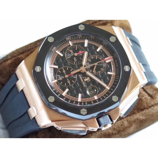 Audemars Piguet-Royal Oak Offshore 44mm RG/RU Black/Black JF A3126