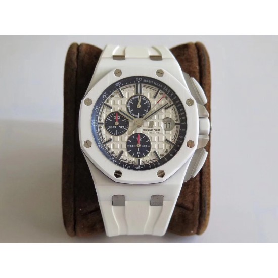 Audemars Piguet-Royal Oak Offshore Chronograph 26402CB White Ceramic JF A3126