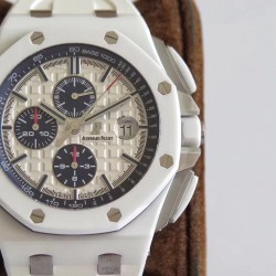 Audemars Piguet-Royal Oak Offshore Chronograph 26402CB White Ceramic JF A3126