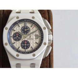 Audemars Piguet-Royal Oak Offshore Chronograph 26402CB White Ceramic JF A3126