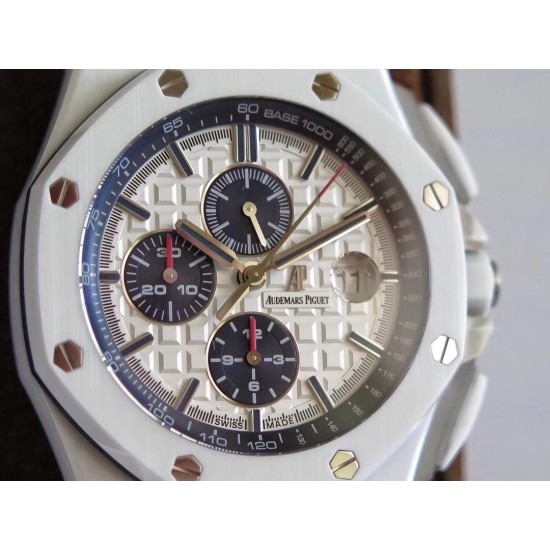 Audemars Piguet-Royal Oak Offshore Chronograph 26402CB White Ceramic JF A3126