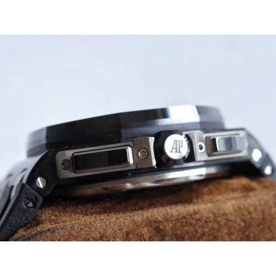 Audemars Piguet-Royal Oak Offshore 26402CE 44mm Cer/RU Black Dial JF A7750