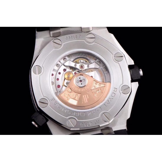 Audemars Piguet-Royal Oak Offshore Diver 15710 42mm SS/RU Black/Stk JF SA3120 Super Clone
