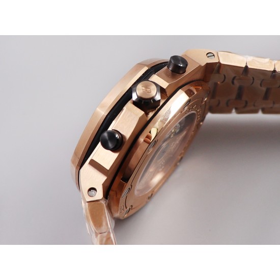 Audemars Piguet-Royal Oak Offshore 26470OR 42mm RG/RG Gold Dial JF A7750