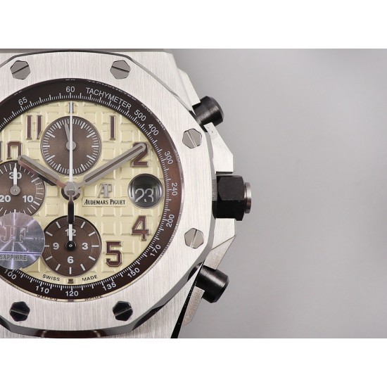 Audemars Piguet-Royal Oak Offshore 26470ST 42mm SS/LE Cream Dial JF A7750