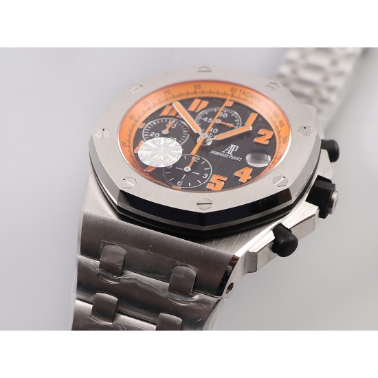 Audemars Piguet-Royal Oak Offshore 42mm SS/SS Black/Org JF A7750