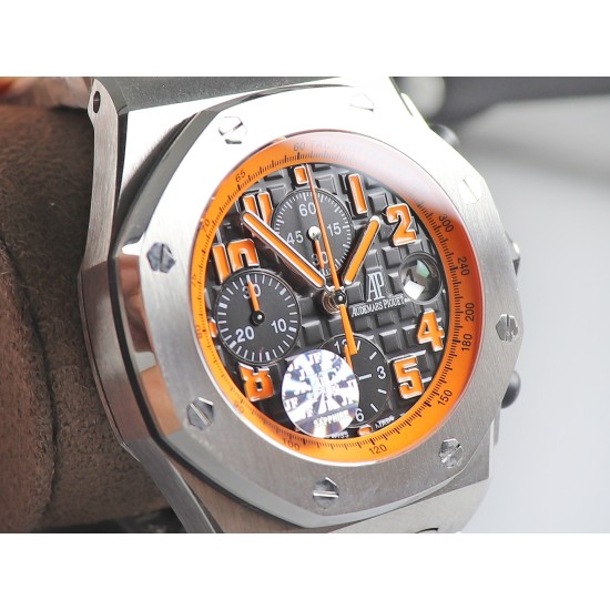 Audemars Piguet-Royal Oak Offshore 42mm SS/SS Black/Org JF A7750
