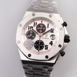 Audemars Piguet-Royal Oak Offshore 26170ST 42mm SS/SS White Dial JF A7750