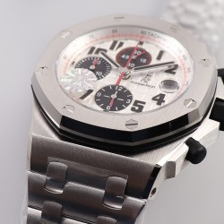 Audemars Piguet-Royal Oak Offshore 26170ST 42mm SS/SS White Dial JF A7750