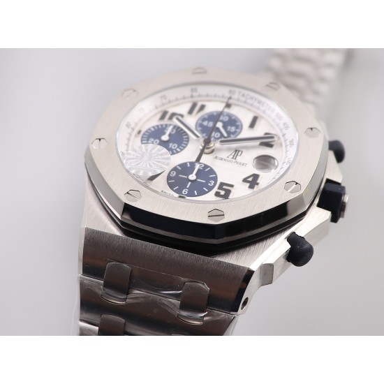 Audemars Piguet-Royal Oak Offshore 26170ST 42mm SS/SS White Dial JF A7750
