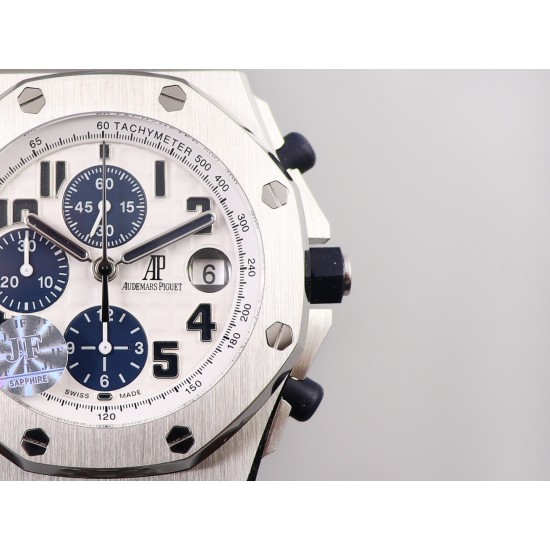 Audemars Piguet-Royal Oak Offshore 26170ST 42mm SS/SS White Dial JF A7750