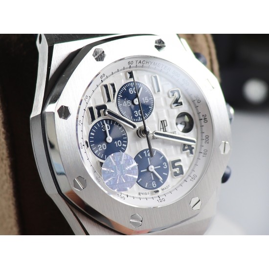 Audemars Piguet-Royal Oak Offshore 26170ST 42mm SS/Le White Dial JF A7750