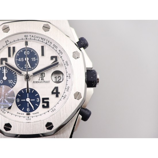 Audemars Piguet-Royal Oak Offshore 26170ST 42mm SS/Le White Dial JF A7750