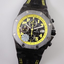 Audemars Piguet-Royal Oak Offshore 42mm Cer/LE Black/Yellow JF A7750
