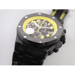 Audemars Piguet-Royal Oak Offshore 42mm Cer/LE Black/Yellow JF A7750