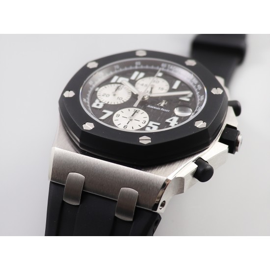 Audemars Piguet-Royal Oak Offshore 26170ST 42mm SS/RU Black Dial JF A7750