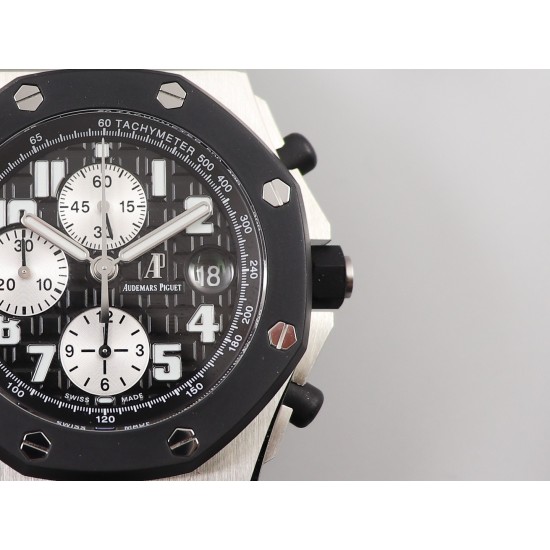 Audemars Piguet-Royal Oak Offshore 26170ST 42mm SS/RU Black Dial JF A7750