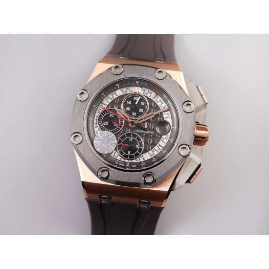 Audemars Piguet-Royal Oak Offshore 44mm Michael Schumacher RG/RU Grey/Black JJF A3126