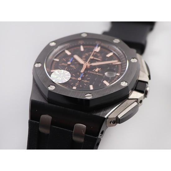 Audemars Piguet-Royal Oak Offshore 44mm CER/RU Blk/Stk JF A3126