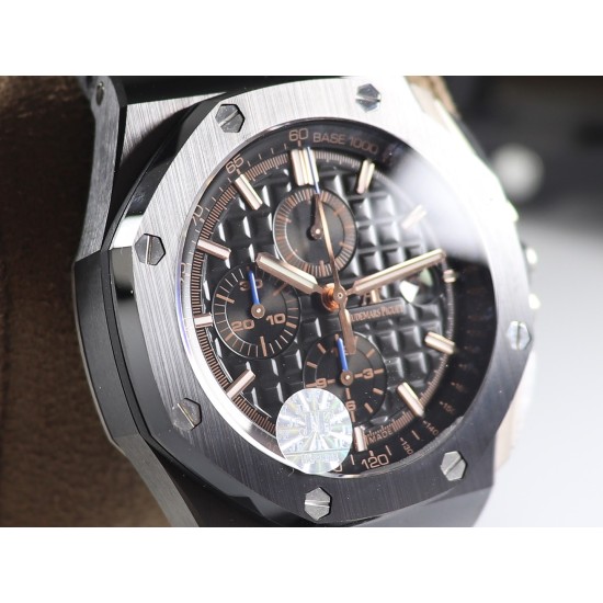 Audemars Piguet-Royal Oak Offshore 44mm CER/RU Blk/Stk JF A3126