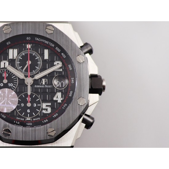 Audemars Piguet-Royal Oak Offshore 26402CE 44mm Cer/RU Black Dial JF A7750