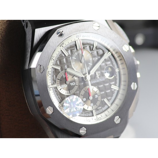 Audemars Piguet-Royal Oak Offshore 26405CE 44mm Cer/RU Grey Dial JF A7750