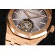 Audemars Piguet-Royal Oak Tourbillon 41mm RG/RG Grey/Stk R8F V2 Flying Tourb