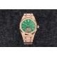 Audemars Piguet-Royal Oak Tourbillon 41mm YG/YG Green/Stk R8F V2 Flying Tourb