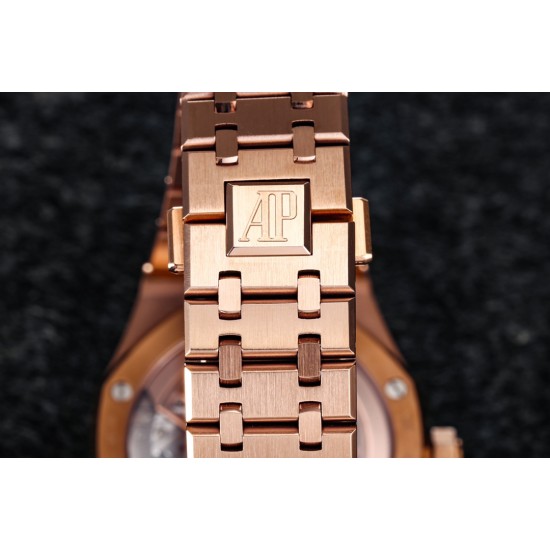 Audemars Piguet-Royal Oak Tourbillon 41mm YG/YG Green/Stk R8F V2 Flying Tourb