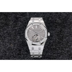 Audemars Piguet-Royal Oak Tourbillon 41mm SS/SS Grey/Stk R8F V2 Flying Tourb