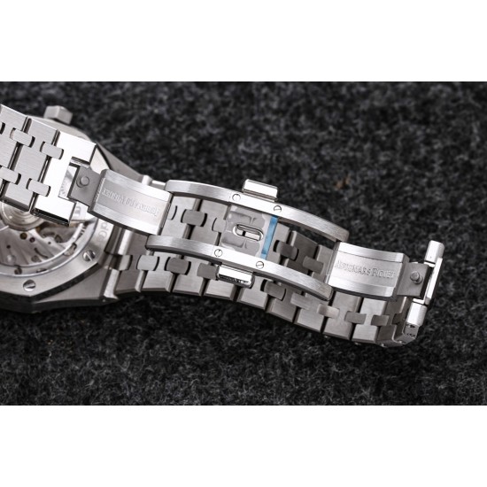 Audemars Piguet-Royal Oak Tourbillon 41mm SS/SS Grey/Stk R8F V2 Flying Tourb