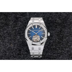 Audemars Piguet-Royal Oak Tourbillon 41mm SS/SS Blue/Stk R8F V2 Flying Tourb