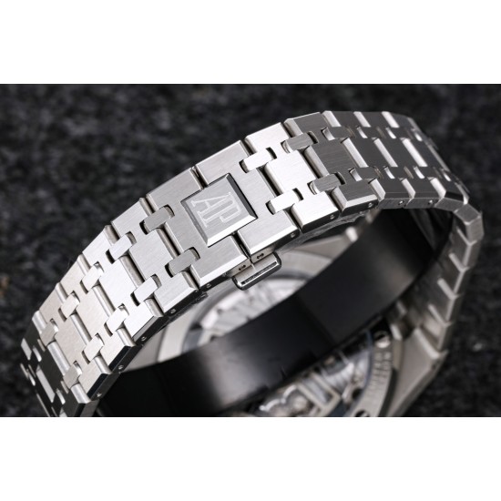 Audemars Piguet-Royal Oak Tourbillon 41mm SS/SS Blue/Stk R8F V2 Flying Tourb