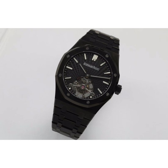 Audemars Piguet-Royal Oak Tourbillon PVD/PVD Black R8F Flying Tourb