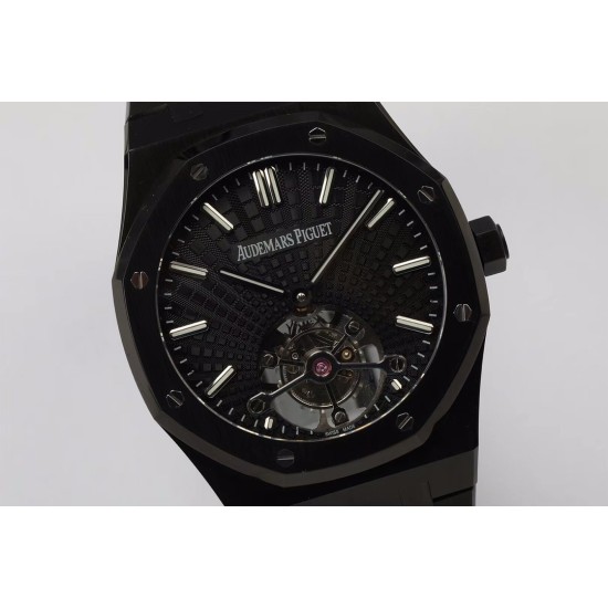 Audemars Piguet-Royal Oak Tourbillon PVD/PVD Black R8F Flying Tourb