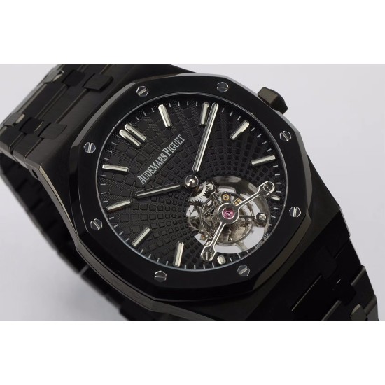 Audemars Piguet-Royal Oak Tourbillon PVD/PVD Black R8F Flying Tourb