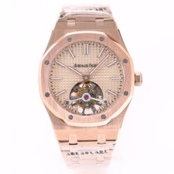 Audemars Piguet-Royal Oak Extra Thin Tourb RG/RG Rose JF Flying Tourb