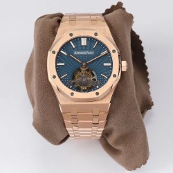 Audemars Piguet-Royal Oak Extra Thin Tourb RG/RG Blue JF Flying Tourb