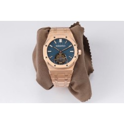 Audemars Piguet-Royal Oak Extra Thin Tourb RG/RG Blue JF Flying Tourb