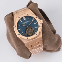 Audemars Piguet-Royal Oak Extra Thin Tourb RG/RG Blue JF Flying Tourb