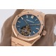 Audemars Piguet-Royal Oak Extra Thin Tourb RG/RG Blue JF Flying Tourb