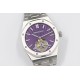 Audemars Piguet-Royal Oak Tourbillon SS/SS Purple Flying Tourbillon