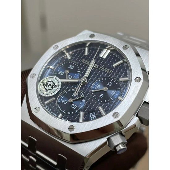 Audemars Piguet-Royal Oak Chrono 26240ST 41mm SS/SS Black Dial APS SH4401 Super Clone